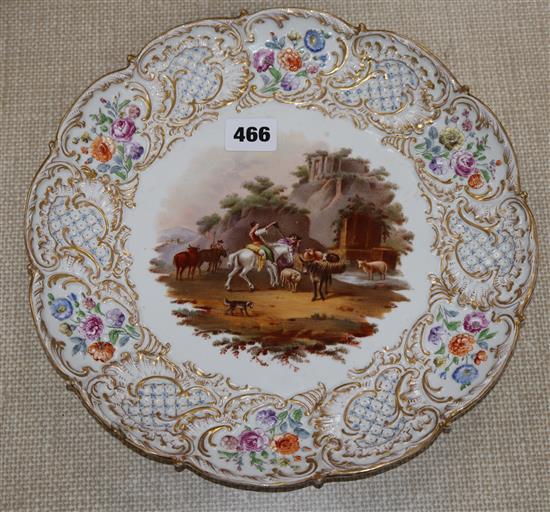 A Meissen circular dish, diameter 29cm